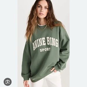 Anine Bing Sport Olive Sweatshirt - Size S